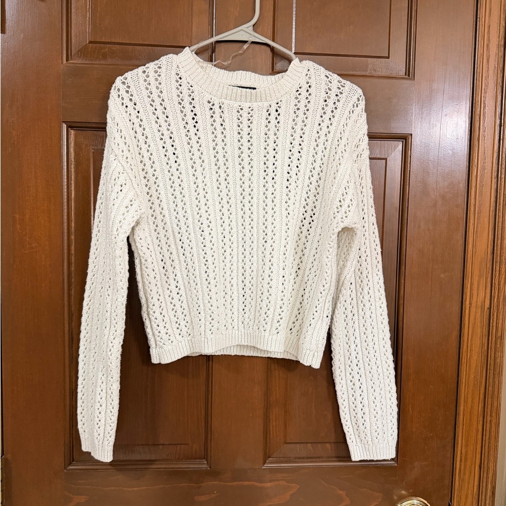 Elegant Cream Knit Turtleneck Sweater